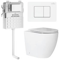 Унитаз приставной с инсталляцией Roxen Attach 868669 5 в 1 (состоит из: 710215, Steel 420280WM; 650185-01) — 1