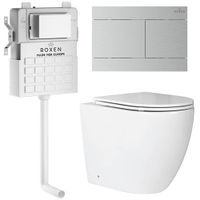 Унитаз приставной с инсталляцией Roxen Attach 868671 5 в 1 (состоит из: 710215, Velar 420300S; 650185-01) — 1