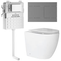 Унитаз приставной с инсталляцией Roxen Attach 868673 5 в 1 (состоит из: 710215, Velar 420300GM; 650185-01) — 1
