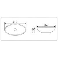 Раковина CeramaLux 9022 — 2