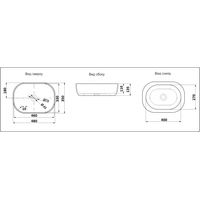 Раковина CeramaLux 9026A — 5