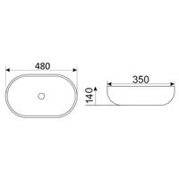Раковина CeramaLux 9026B — 4