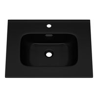 Раковина Ceramalux 9060MMB 60 см черный — 2