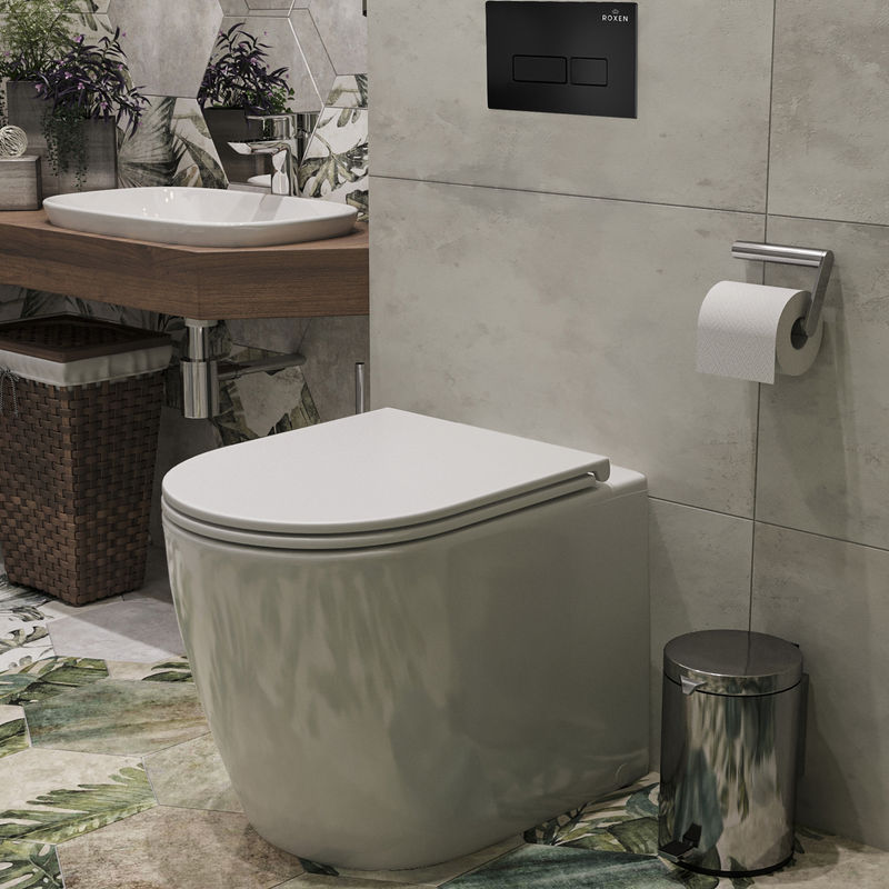 Инсталляция для унитаза Roxen Attach 922094 3 в 1 (состоит из: 710215, Caspia 410280B)