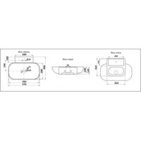 Раковина CeramaLux 9234 — 4