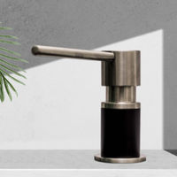 Дозатор для моющего средства BLANTEK ZK-01-BS / 9335952BS нержавеющая сталь/черный матовый — 5