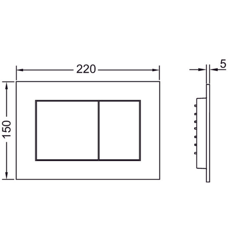 Инсталляция для унитаза TECE 9400413 base kit 4 в 1 белый глянецевый (9400401+9240400)