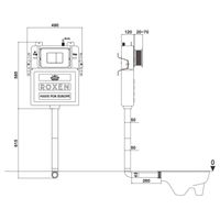 Инсталляция для унитаза Roxen Attach 945177 3 в 1 (состоит из: 710215, Santi 410260G) — 7