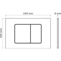 Унитаз подвесной с инсталляцией Roxen StounFix Dual Fresh 960516 6 в 1 (состоит из: инсталляции 710200, кнопки Steel 420280G, 530185-01X) — 13