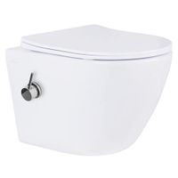 Унитаз подвесной с инсталляцией Roxen StounFix Dual Fresh 960516 6 в 1 (состоит из: инсталляции 710200, кнопки Steel 420280G, 530185-01X) — 6