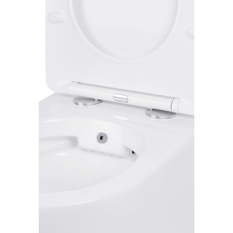 Унитаз подвесной с инсталляцией Roxen StounFix Dual Fresh 960516 6 в 1 (состоит из: инсталляции 710200, кнопки Steel 420280G, 530185-01X)