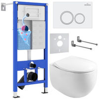 Унитаз подвесной с инсталляцией Roxen StounFix Dual Fresh 964008 6 в 1 (состоит из: 710200, Santi 410260W, 530170-01) — 1