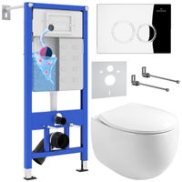 Унитаз подвесной с инсталляцией Roxen StounFix Dual Fresh 964032 6 в 1 (состоит из: 710200, Santi 410260CH, 530170-01) — 1