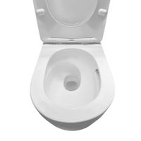 Унитаз подвесной с инсталляцией Roxen StounFix Dual Fresh 964605 6 в 1 (состоит из: 710200, Glass 430280W, 530160-01) — 9