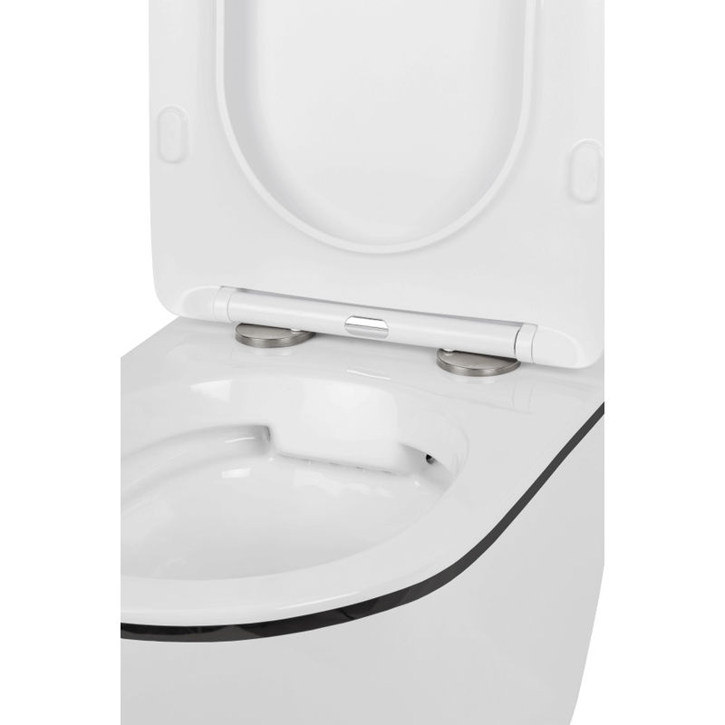 Унитаз подвесной с инсталляцией Roxen StounFix Dual Fresh 964974 6 в 1 (состоит из: 710200, Glass 430280B, 530110-01B)