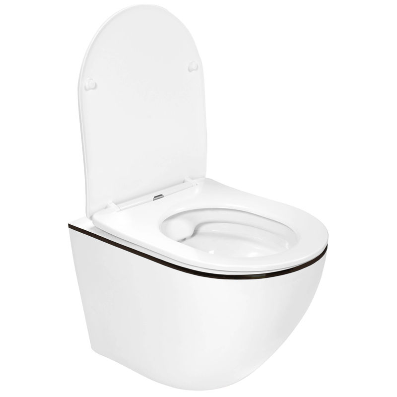 Унитаз подвесной с инсталляцией Roxen StounFix Dual Fresh 964974 6 в 1 (состоит из: 710200, Glass 430280B, 530110-01B)