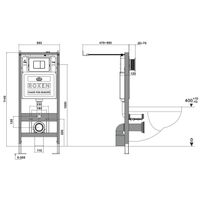 Инсталляция для унитаза Roxen StounFix Dual Fresh 966326 4 в 1 (состоит из: 710200, Santi 410280DG) — 8