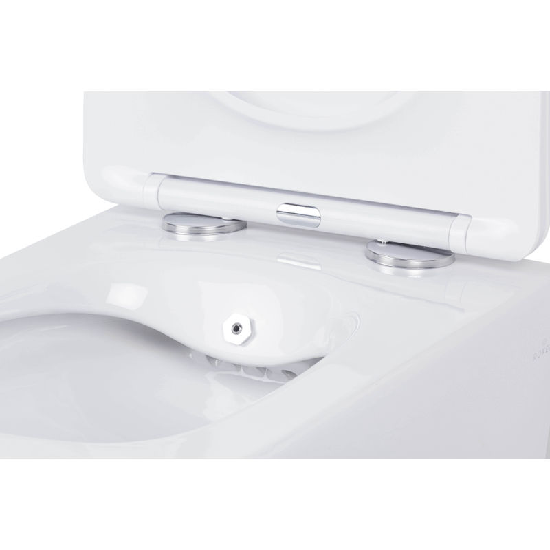 Унитаз подвесной с инсталляцией Roxen StounFix Dual Fresh 966807 6 в 1 (состоит из: 710200, Caspia 410280DG, 530135-01X)