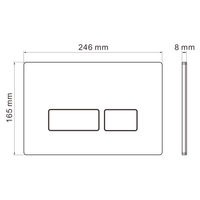 Унитаз подвесной с инсталляцией Roxen StounFix Dual Fresh 966821 6 в 1 (состоит из: 710200, кнопки Caspia 410280DG, 530185-01X) — 13