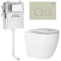 Унитаз приставной с инсталляцией Roxen Attach 966911 5 в 1 (состоит из: 710215, Santi 410260BG; 650185-01) — 1