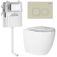 Унитаз приставной с инсталляцией Roxen Attach 966965 5 в 1 (состоит из: 710215, Santi 410280BG; 650185-01) — 1