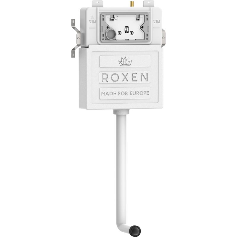 Унитаз приставной с инсталляцией Roxen Attach 968415 5 в 1 (состоит из: 710215 ,Steel 420280GB; 650185-01)