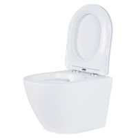 Унитаз подвесной с инсталляцией Roxen StounFix Dual Fresh 968430 6 в 1 (состоит из: 710200, Steel 420280S, Roxen Antares) — 7