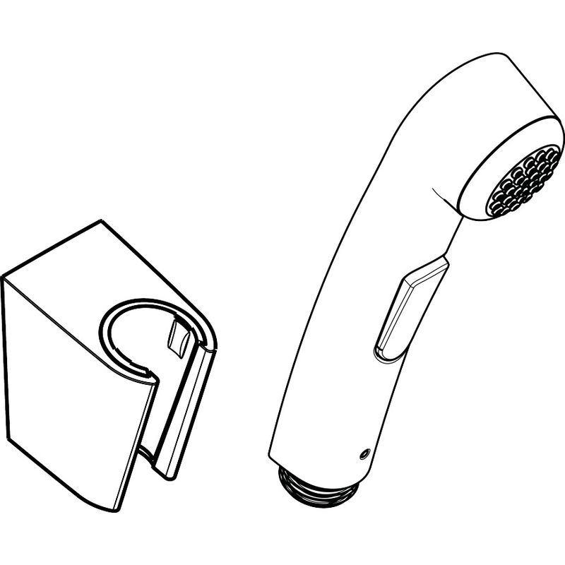 Гигиенический набор Hansgrohe 96907000 с держателем без шланга хром