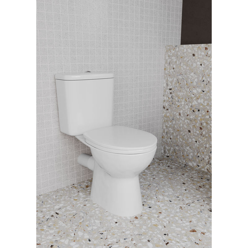 Напольный унитаз Vitra Rein Rimless 9857B003-7200 универсальный выпуск, одинарный слив