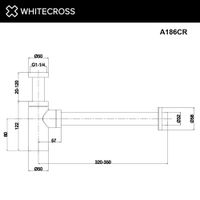 Сифон для раковины WHITECROSS A186CR декоративный (хром) — 2