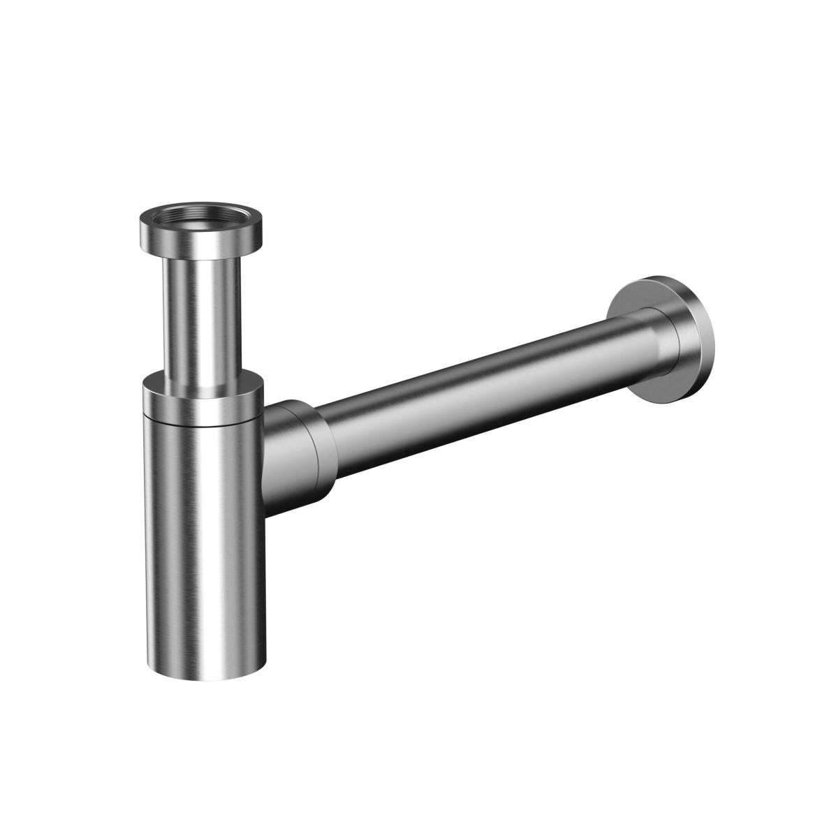 Сифон для умывальника декоративный WHITECROSS A186NIB (брашированный никель)