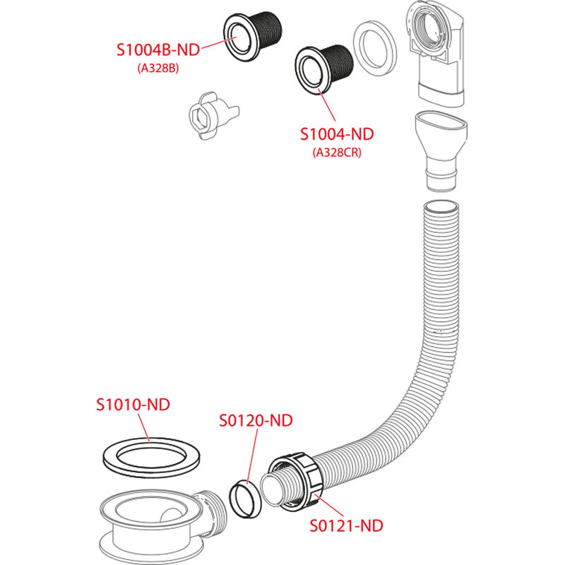 Сифон для раковины AlcaDrain (AlcaPlast) A328B белый