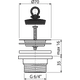 Донный клапан сифона для мойки 6/4" с нержавеющей peшeткой DN70 A33