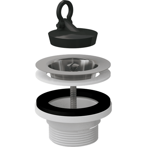 Донный клапан AlcaDrain (AlcaPlast) A33 для мойки 6/4" с нержавеющей peшeткой DN70