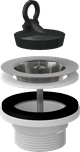 Донный клапан сифона для мойки 6/4" с нержавеющей peшeткой DN70 A33