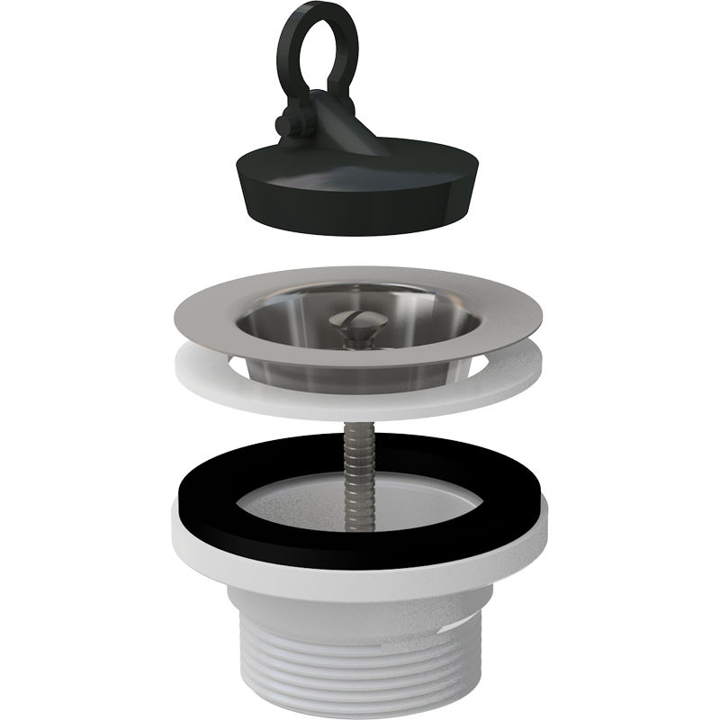 Донный клапан AlcaDrain (AlcaPlast) A33 для мойки 6/4" с нержавеющей peшeткой DN70