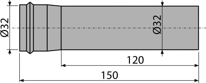 Удлинитель DN32 A4000