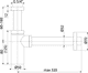 Сифон для умывальника DN32 DESIGN круглый, черный-мат A400BLACK