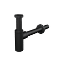 Сифон для умывальника DN32 DESIGN круглый, черный-мат A400BLACK