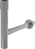 Сифон для умывальника DN32 DESIGN, цельнометаллический, массивный A402