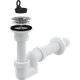 Сифон для умывальника S-образный DN40 с нержавеющей peшeткой DN63 A412-DN40