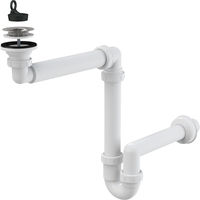 Сифон для раковины AlcaDrain (AlcaPlast) A413 экономящий пространство DN63 — 1