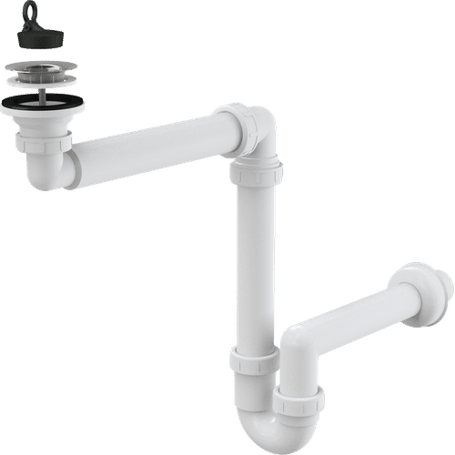 Сифон для раковины AlcaDrain (AlcaPlast) A413 экономящий пространство DN63
