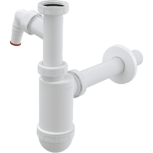 Сифон для раковины AlcaDrain (AlcaPlast) DN32 A430P со штуцером и накидной гайкой 5/4"