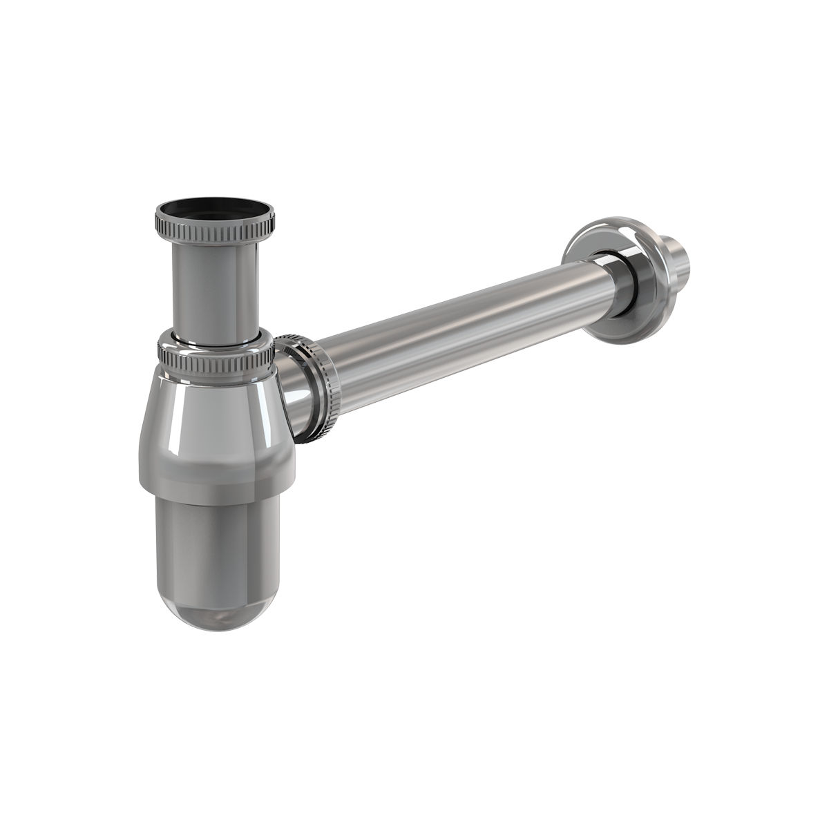 Сифон для умывальника DN32 с накидной гайкой 5/4", металл A431
