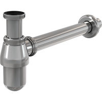 Сифон для раковины AlcaDrain (AlcaPlast) DN32 A431 с накидной гайкой 5/4" металл — 1