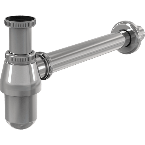 Сифон для раковины AlcaDrain (AlcaPlast) DN32 A431 с накидной гайкой 5/4" металл