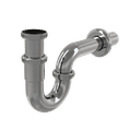 Сифон для умывальника DN32, U-форма с накидной гайкой 5/4", металл A432