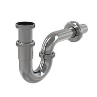 Сифон для раковины AlcaDrain (AlcaPlast) DN32 A432 U-форма с накидной гайкой 5/4" металл — 1