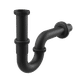 Сифон для умывальника DN32, U-форма с накидной гайкой 5/4", металл A4320BLACK